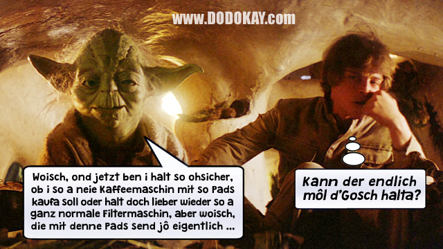 Dodokay Yoda Luke Star Wars Kaffeemaschine Weihnachten Dodokay Yoda Luke Star Wars Kaffeemaschine Weihnachten