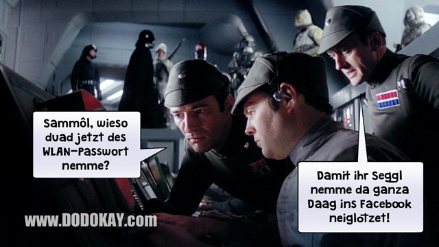 Dodokay WLAN Passwort Star Wars Sternenzerstörer Dodokay WLAN Passwort Star Wars Sternenzerstörer