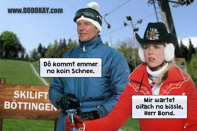 Dodokay Meme Bond Roger Moore Schnee Skifahren Dodokay Meme Bond Roger Moore Schnee Skifahren
