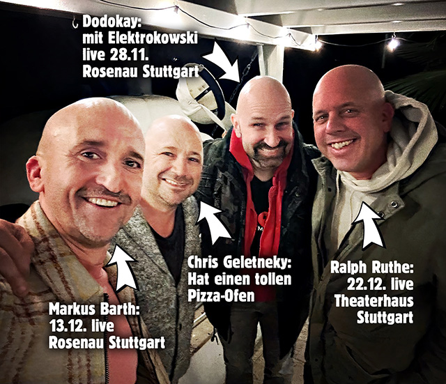 Dodokay Ralph Ruthe Markus Barth Chris Geletneky Pizza Köln